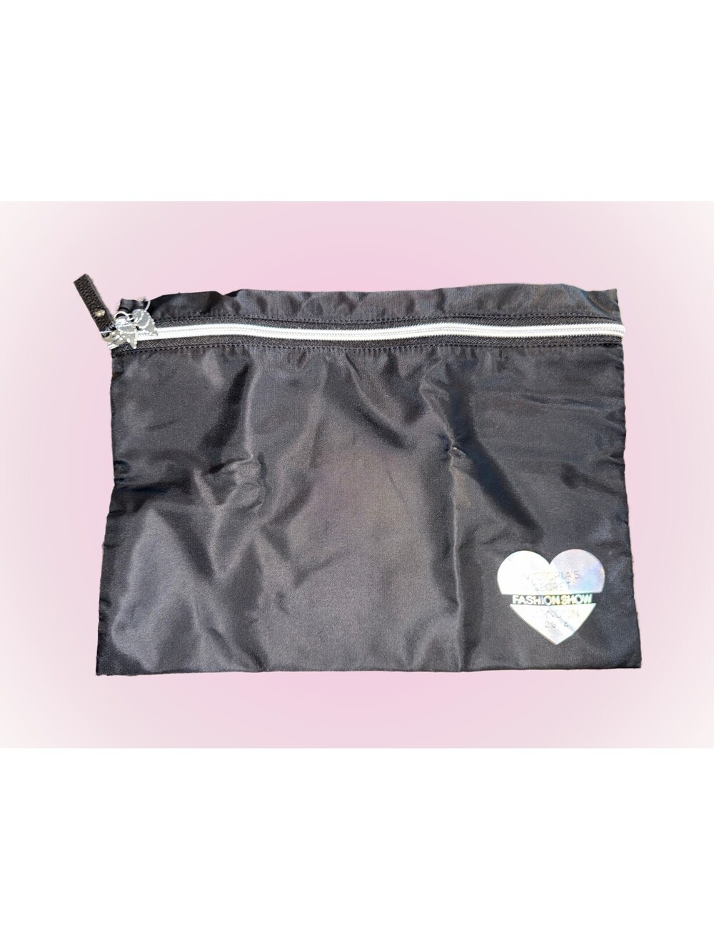 Victoria’s Secret Fashion Show London 2014 Black Zip Pouch Bag | One Size